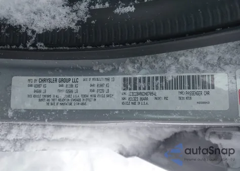 2013 Chrysler 200 Lx from USA, damaged, VIN 1C3CCBAB6DN670942